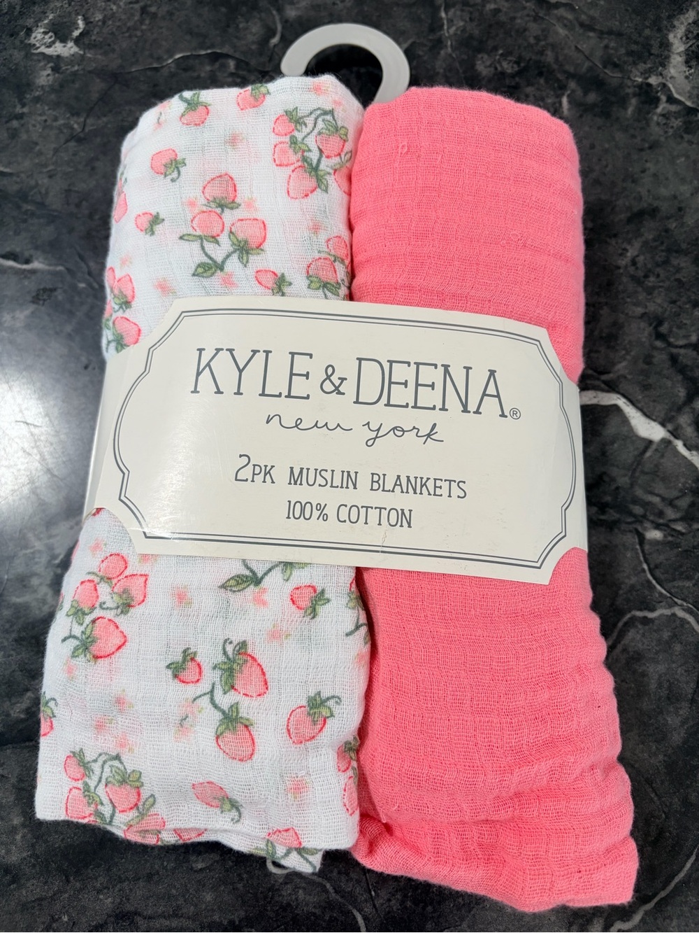 Kyle & Deena baby girl muslin swaddle blankets